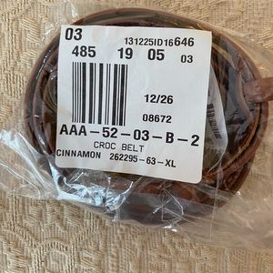 NWT Talbots croc belt